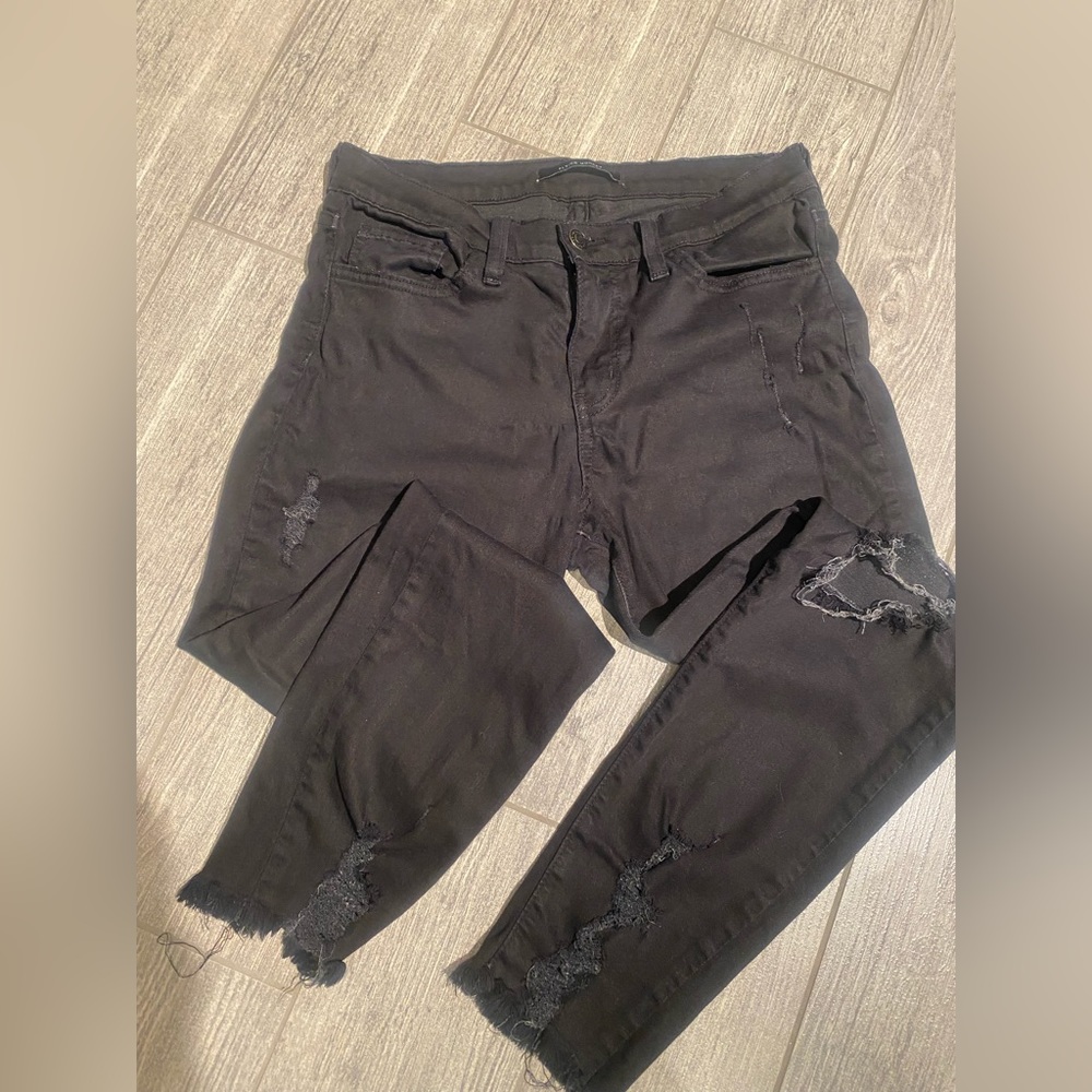 Flying Monkey Style Y1843A Mid Rise Ankle Skinny size 28 Black
